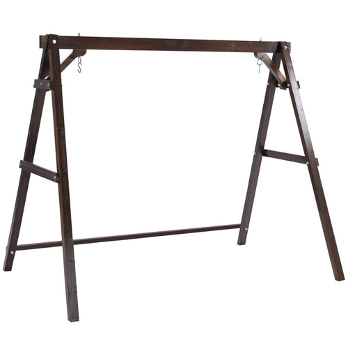 3-Person Porch Swing Frame | Solid Pine Wood A-Frame Stand
