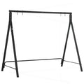 Heavy Duty Metal Porch Swing Stand - A-Frame Steel Frame for Patio