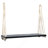 Acacia Wood Porch Swing Bench with Cushions - Outdoor Hanging Chair