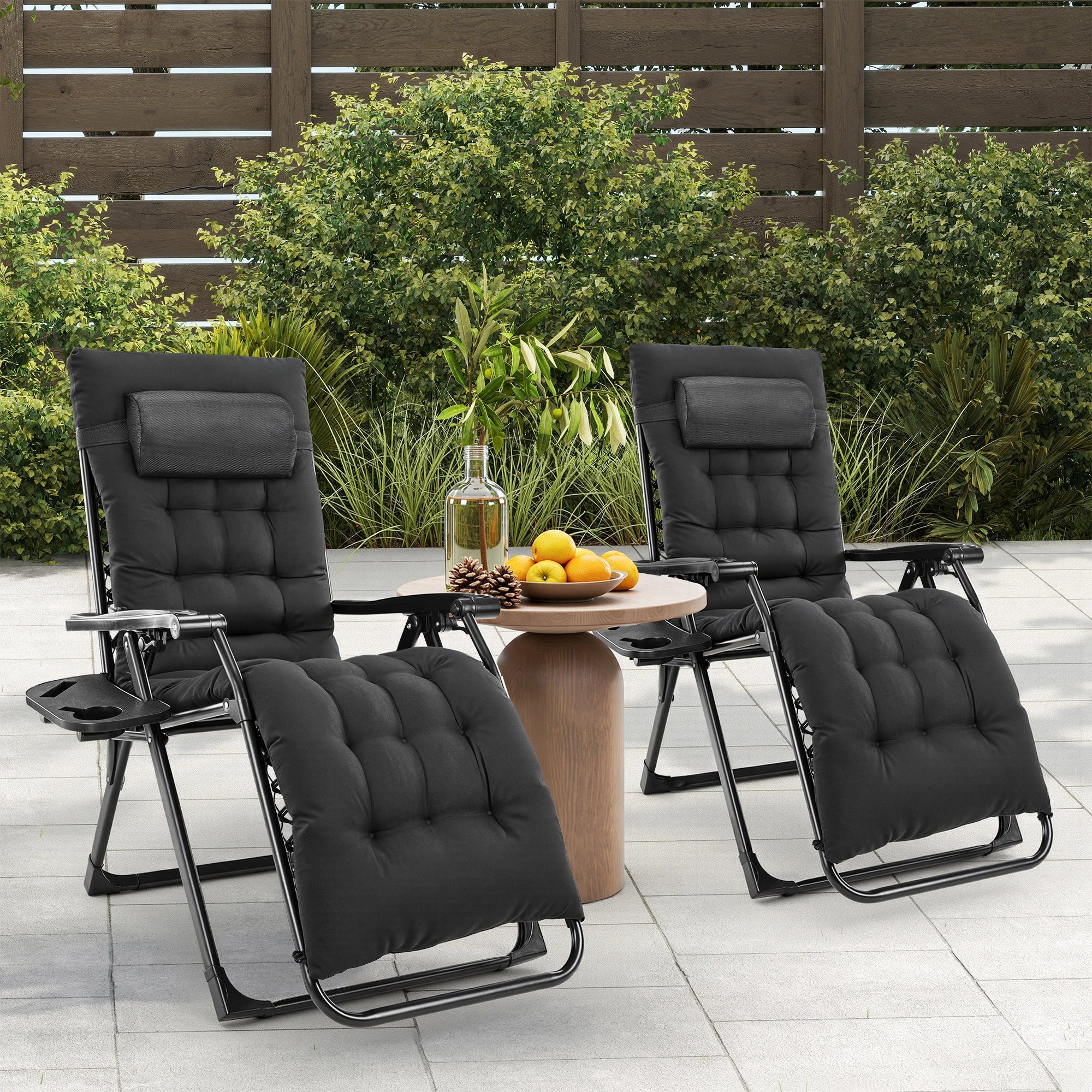 Zero Gravity Recliner Folding Patio Chair for Camping & Garden